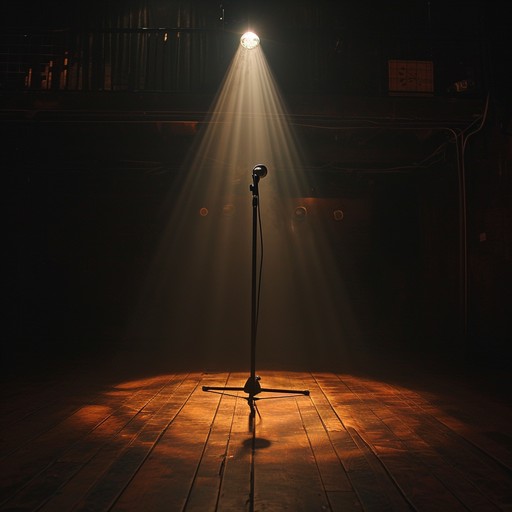 Spotlit empty stage stockcake